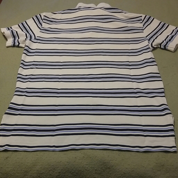 Polo Ralph Lauren blue and white striped polo size medium - Picture 5 of 5